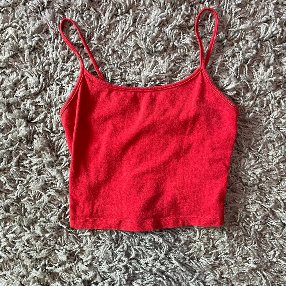 Red tank top